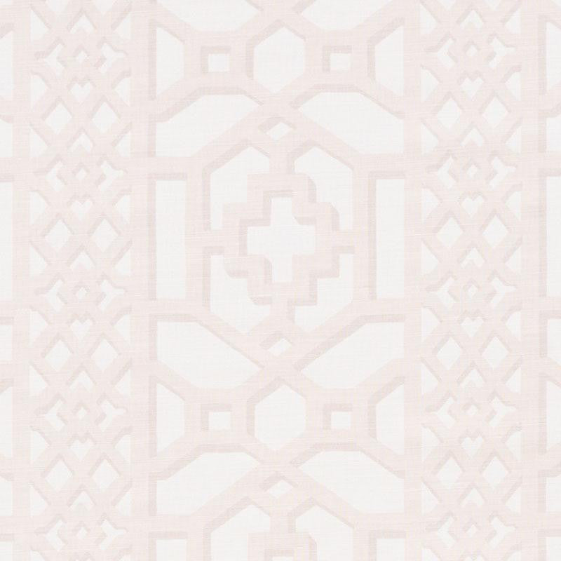 Zanzibar Trellis Matte Blush 175743 by Schumacher Fabric 125Th Anniversary 13.5" - Fabric Carolina -