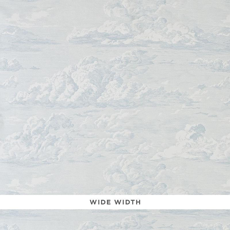 Cloud Toile Mineral 5009132 by Schumacher Wallpaper Modern Glamour 50.0" - Fabric Carolina -