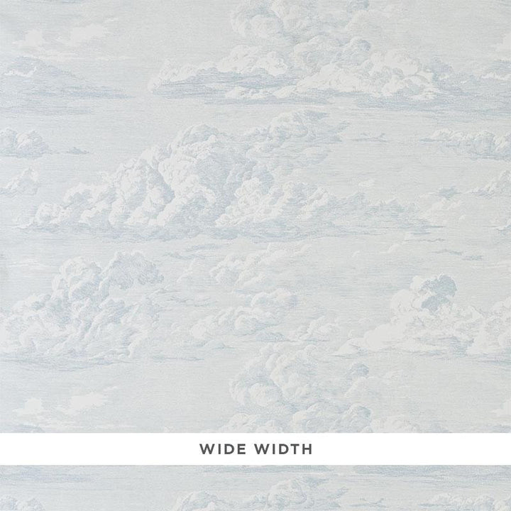 Cloud Toile Mineral 5009132 by Schumacher Wallpaper Modern Glamour 50.0" - Fabric Carolina -