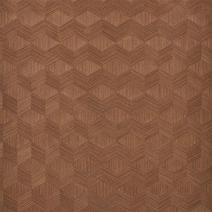 Chevron Inlay Walnut 5009631 by Schumacher Wallpaper
