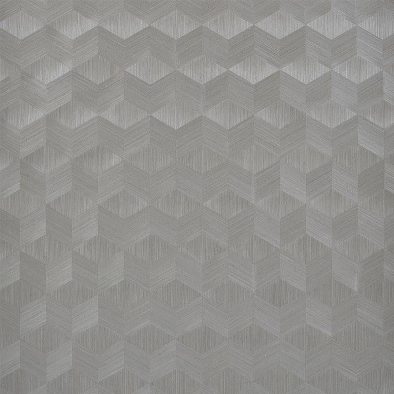 Chevron Inlay Birch 5009632 by Schumacher Designer Wallpaper Modern Glamour 4.88" - Swanky Fabrics -