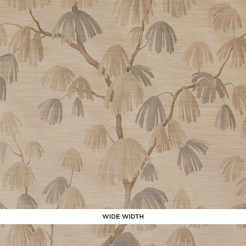Weeping Pine Ii Barley 5009680 by Schumacher Designer Wallpaper David Kaihoi 52.0" - Swanky Fabrics -
