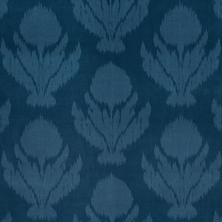 Agra Velvet Peacock 73990 by Schumacher Fabric Ottoman Chic 21.75" - Fabric Carolina -