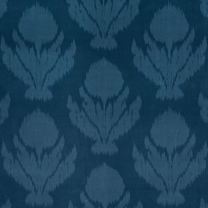 Agra Velvet Peacock 73990 by Schumacher Designer Fabric Ottoman Chic 21.75" - Swanky Fabrics -