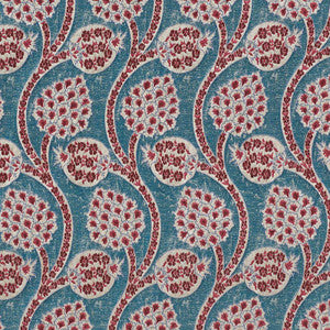 Persephone Peacock 72000 by Schumacher Fabric