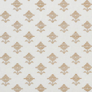 Rubia Embroidery Ivory 74160 by Schumacher Fabric