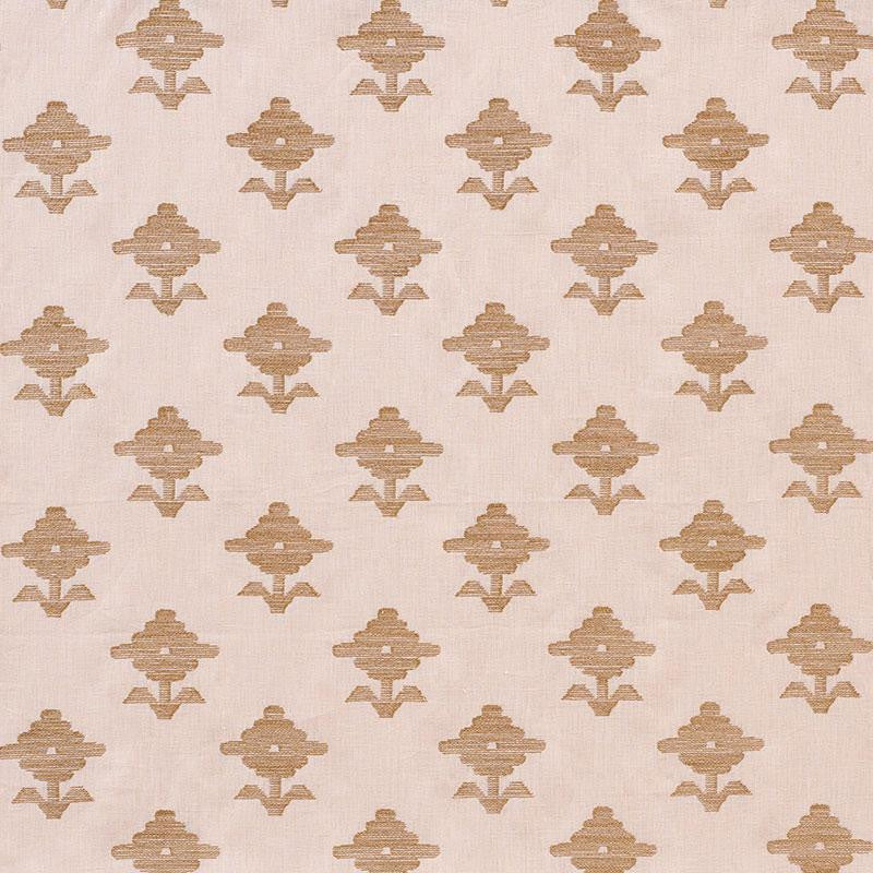 Rubia Embroidery Blush 74161 by Schumacher Fabric Easy Elements 5.75" - Fabric Carolina -