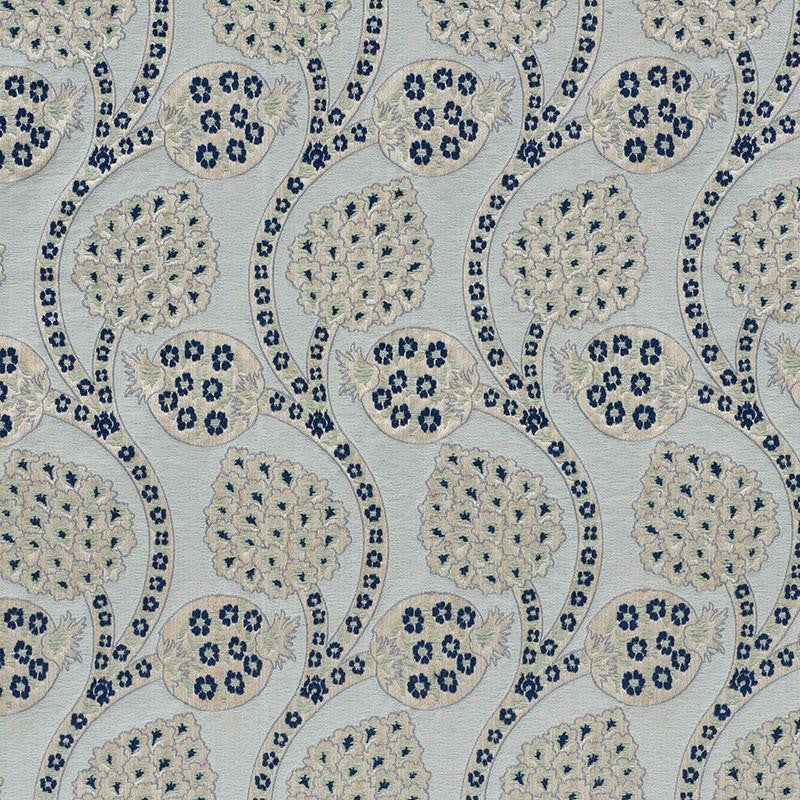 Persephone Celestial 72002 by Schumacher Designer Fabric Ottoman Chic 6.25" - Swanky Fabrics -