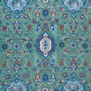 Jahanara Carpet Jade 172793 by Schumacher Fabric