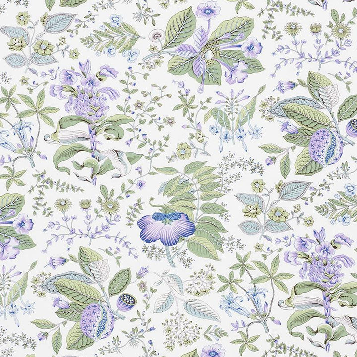 Pomegranate Botanical Purple 178120 by Schumacher Fabric Schumacher Classics 18.0" - Fabric Carolina -
