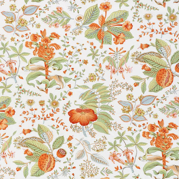 Pomegranate Botanical Orange 178122 by Schumacher Fabric Schumacher Classics 18.0" - Fabric Carolina -