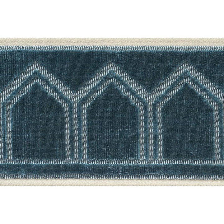 Vizier Velvet Tape Patina 75731 by Schumacher Trim Ottoman Chic 2.0" - Fabric Carolina -