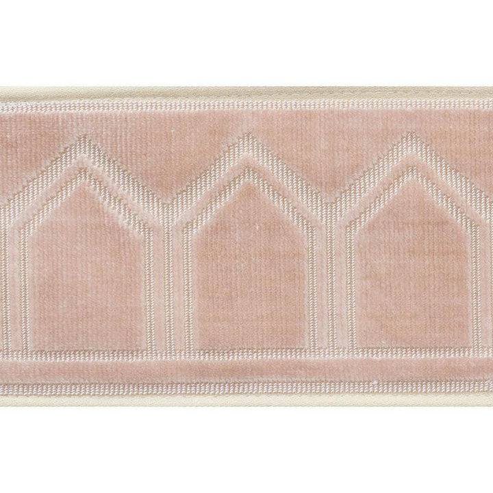 Vizier Velvet Tape Blush 75733 by Schumacher Trim Ottoman Chic 2.0" - Fabric Carolina -