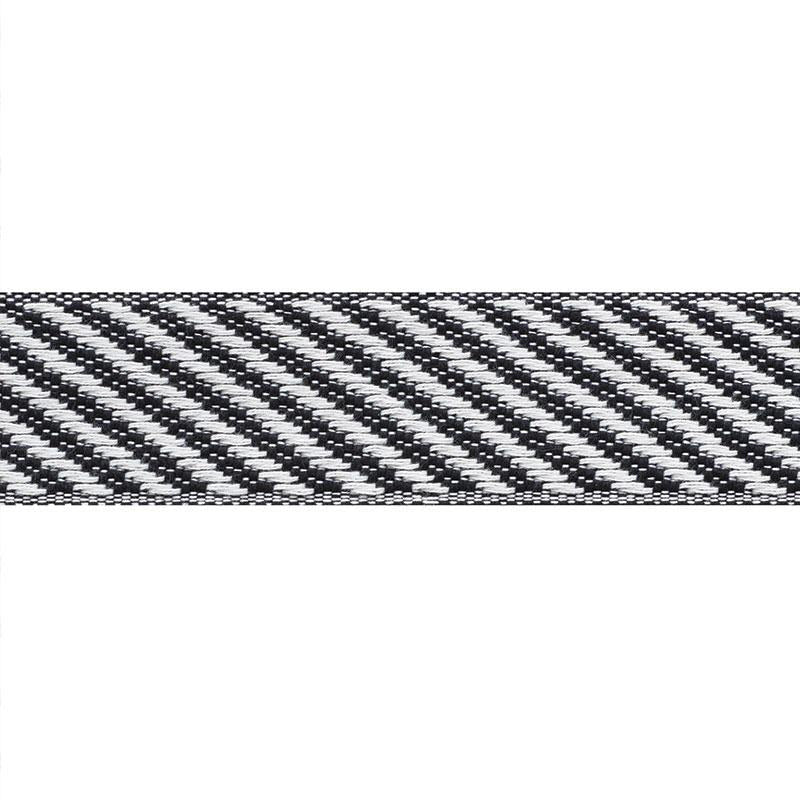 Bobo Tape Black 73602 by Schumacher Designer Trim Mingei - Swanky Fabrics -