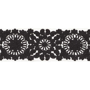 Joelle Tape Black 73621 by Schumacher Trim