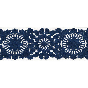 Joelle Tape Blue 73622 by Schumacher Trim