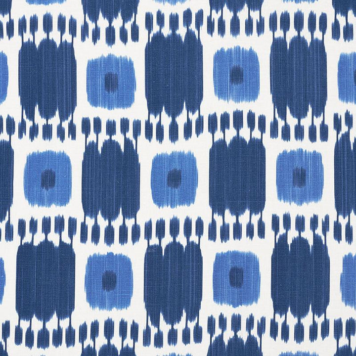 Kandira Blues 174403 by Schumacher Fabric Ikat Collection 9.0" - Fabric Carolina -
