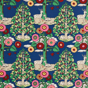 Fantasy Forest Blue & Multi 176970 by Schumacher Fabric