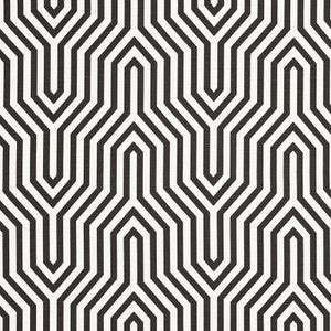 Vanderbilt Print Noir 177273 by Schumacher Fabric