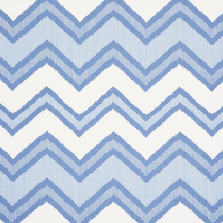 Chevron Ikat Blue 72630 by Schumacher Fabric Ikat Collection 13.5" - Fabric Carolina -