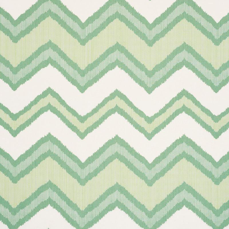 Chevron Ikat Green 72631 by Schumacher Fabric Ikat Collection 13.5" - Fabric Carolina -