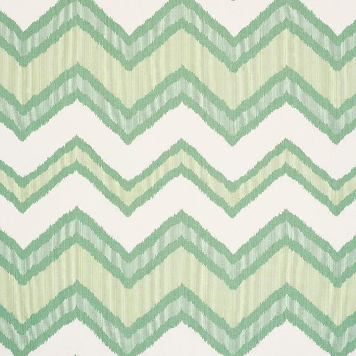 Chevron Ikat Green 72631 by Schumacher Fabric Ikat Collection 13.5" - Fabric Carolina -