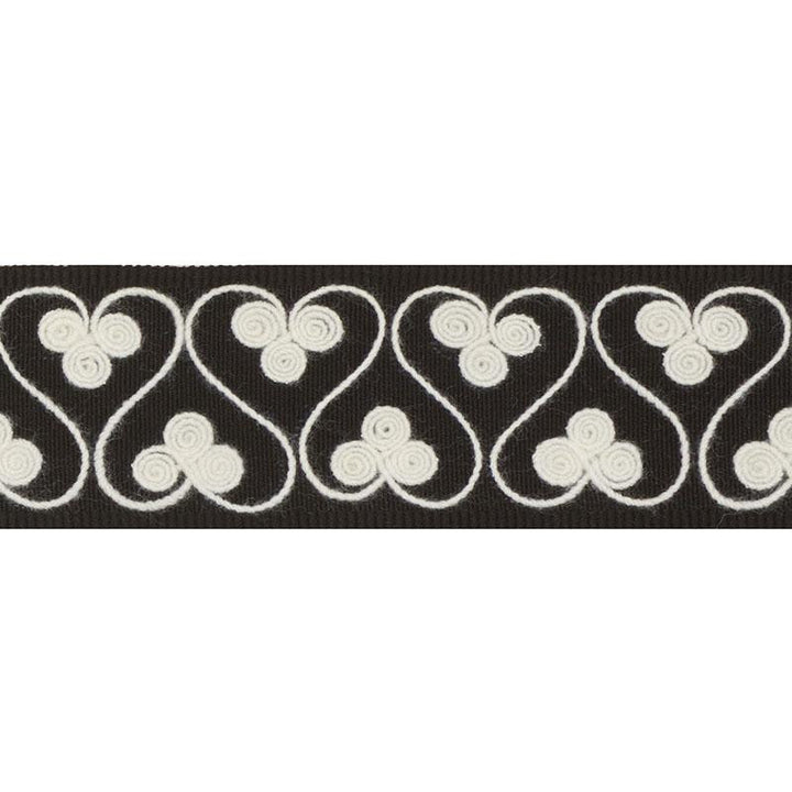 Coquette Tape Black 72743 by Schumacher Trim Once Upon A Time 1.5" - Fabric Carolina -
