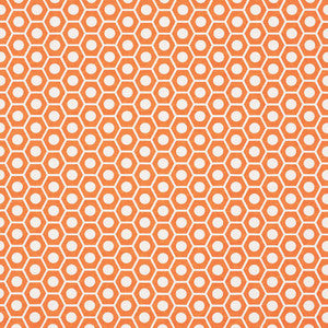 Queen B Orange 177073 by Schumacher Fabric
