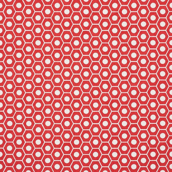 Queen B Red 177074 by Schumacher Fabric Studio Bon 1.25" - Fabric Carolina -