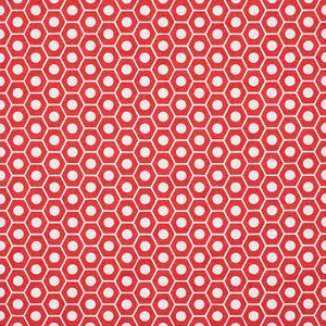 Queen B Red 177074 by Schumacher Fabric