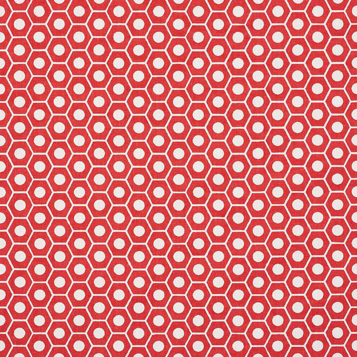 Queen B Red 177074 by Schumacher Designer Fabric Studio Bon 1.25" - Swanky Fabrics -