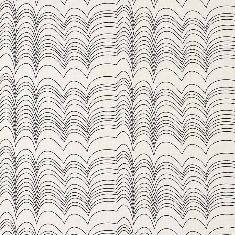 Richter Indoor/Outdoor Black 177112 by Schumacher Fabric Studio Bon 10.75" - Fabric Carolina -