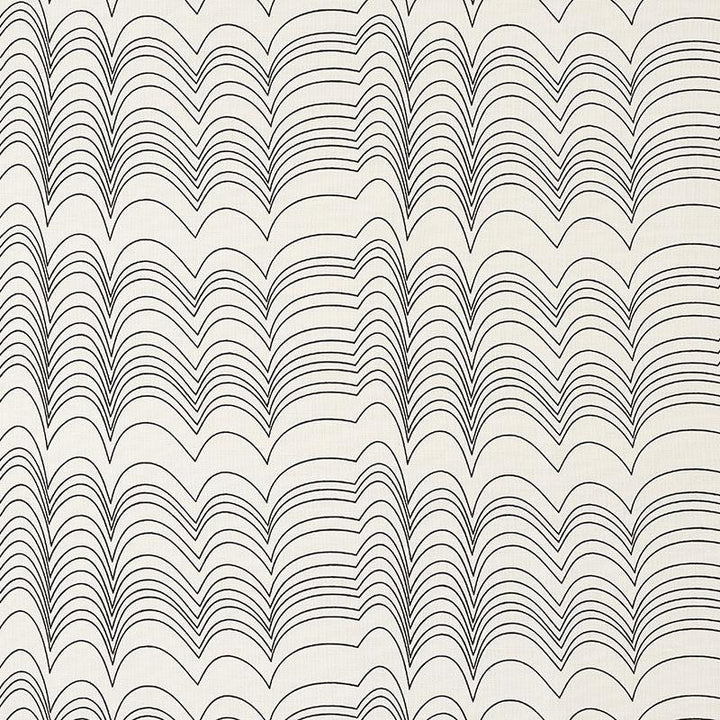 Richter Indoor/Outdoor Black 177112 by Schumacher Fabric Studio Bon 10.75" - Fabric Carolina -