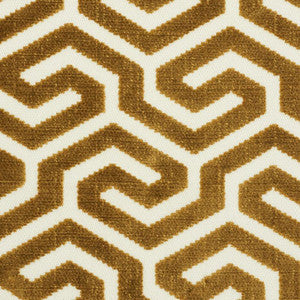 Ming Fret Velvet Bronze 73102 by Schumacher Fabric