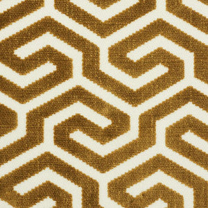 Ming Fret Velvet Bronze 73102 by Schumacher Fabric