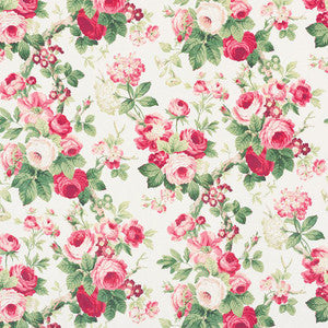 Nancy Floral Rose 177200 by Schumacher Fabric