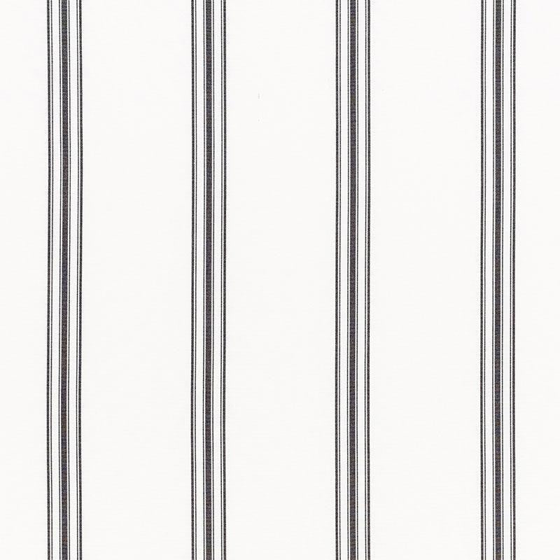 Gainsbourg Blackwork 72031 by Schumacher Designer Fabric Stripes Revisits 3.5" - Swanky Fabrics -