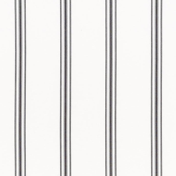 Gainsbourg Blackwork 72031 by Schumacher Designer Fabric Stripes Revisits 3.5" - Swanky Fabrics -