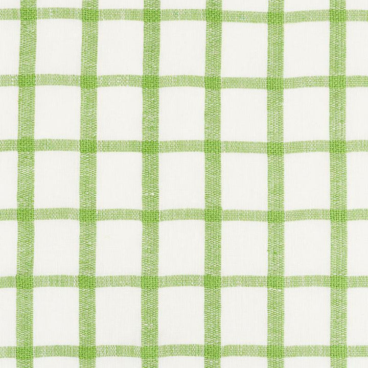 Pauline Check Casement Leaf 72071 by Schumacher Designer Fabric Country Chic 2.0" - Swanky Fabrics -