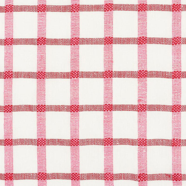 Pauline Check Casement Rose 72072 by Schumacher Fabric Country Chic 2.0" - Fabric Carolina -