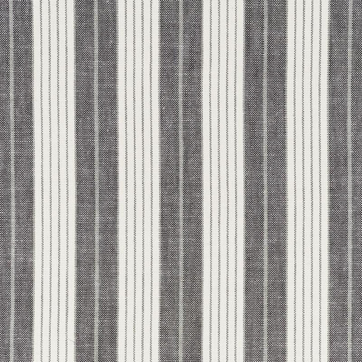 Horst Stripe Blackwork 72601 by Schumacher Designer Fabric Stripes Revisits 4.25" - Swanky Fabrics -