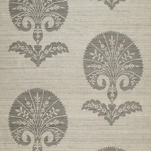 Ottoman Flower Moonstone 174652 by Schumacher Fabric