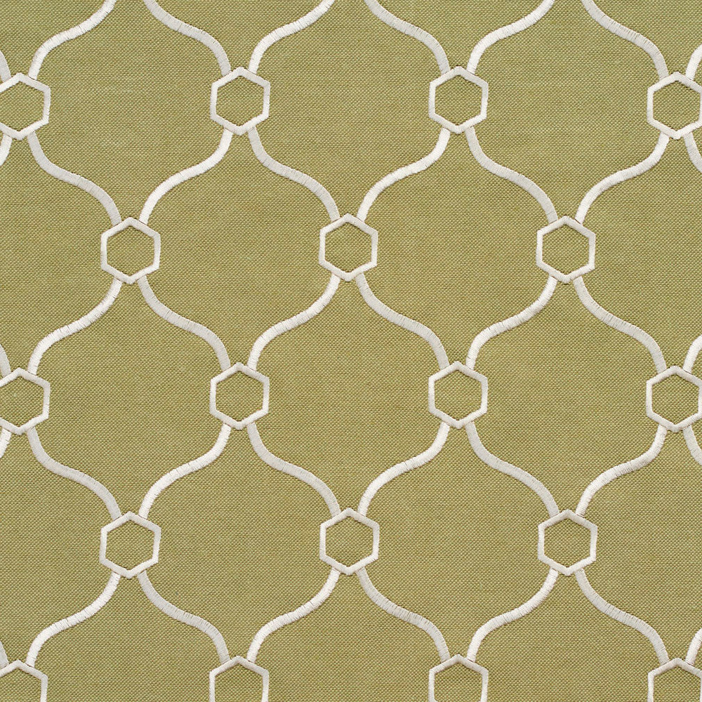 20910-01 by Charlotte Fabric Embroidered Linens 44% Rayon, 30% Polyester, 26% Linen Asia Exceeds 120,000 Wyzenbeek Rubs (Heavy Duty) Horizontal: 3.5" x Vertical: 5" 54 Inches - Fabric Carolina -