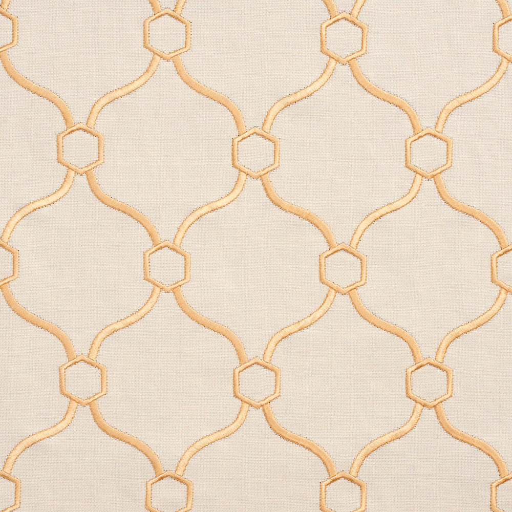 20910-08 by Charlotte Fabric Embroidered Linens 44% Rayon, 30% Polyester, 26% Linen Asia Exceeds 120,000 Wyzenbeek Rubs (Heavy Duty) Horizontal: 3.5" x Vertical: 5" 54 Inches - Fabric Carolina -