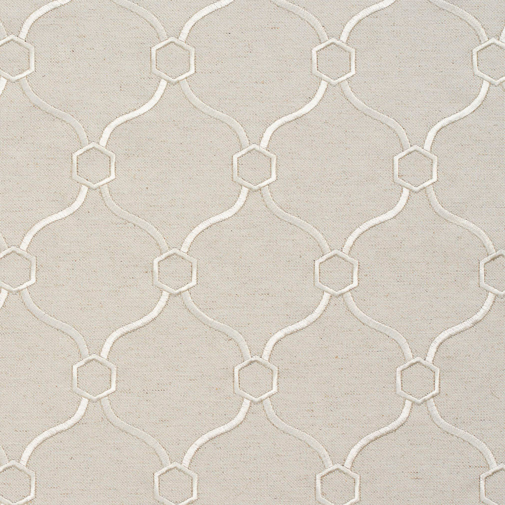 20910-11 by Charlotte Fabric Embroidered Linens 44% Rayon, 30% Polyester, 26% Linen Asia Exceeds 120,000 Wyzenbeek Rubs (Heavy Duty) </p><p>Repeat: Horizontal: 3.5" x Vertical: 5" 54 Inches - Fabric Carolina -