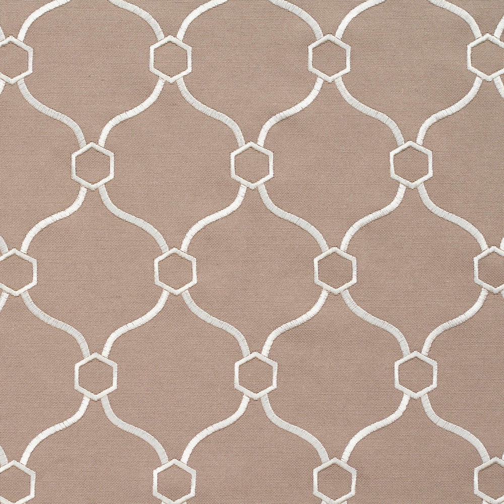 20910-15 by Charlotte Designer Fabric Embroidered Linens 44% Rayon, 30% Polyester, 26% Linen Asia Exceeds 120,000 Wyzenbeek Rubs (Heavy Duty) Horizontal: 3.5" x Vertical: 5" 54 Inches - Swanky Fabrics -