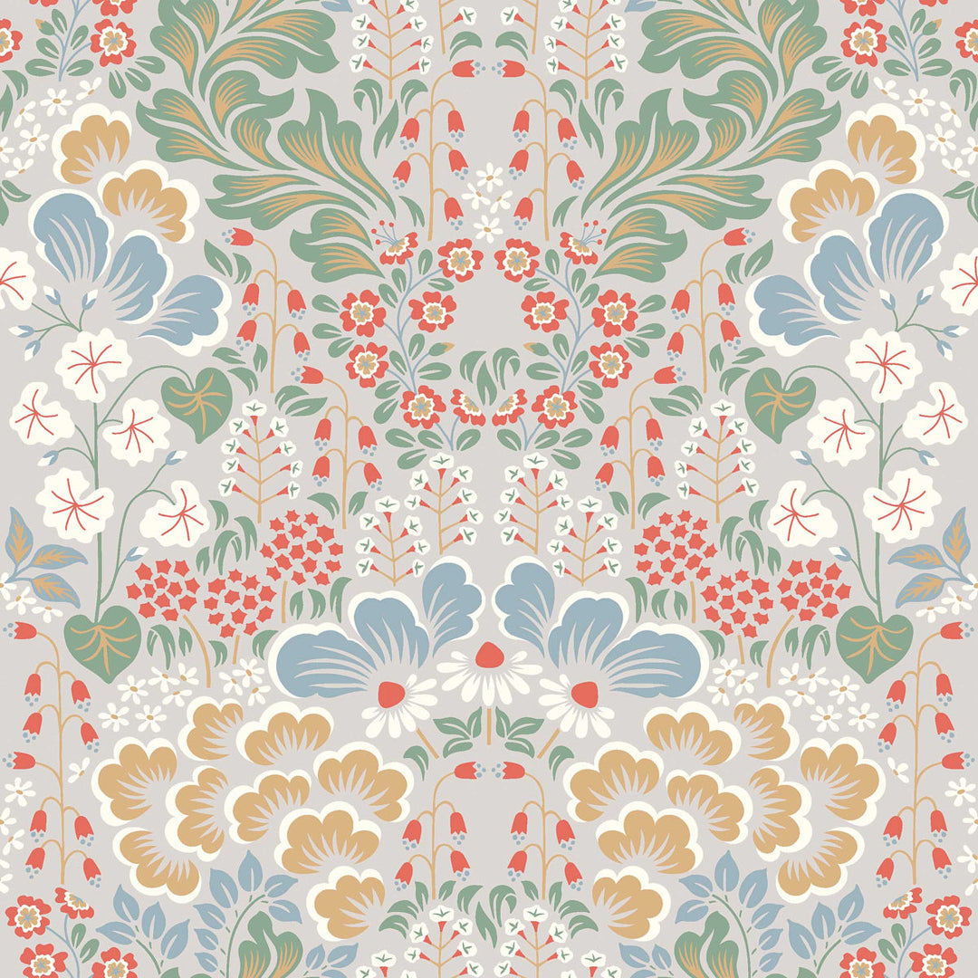 Blomstervall - Multi by Schumacher Wallcovering