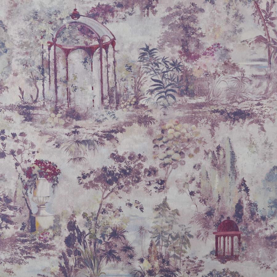 Pavilion (Wp) # 01 Rose by 1838 Wallcoverings Wallpaper Pavilion HALF DROP PASTE THE WALL UNITED KINGDOM 29.5" 27.5"X11YD - Fabric Carolina -
