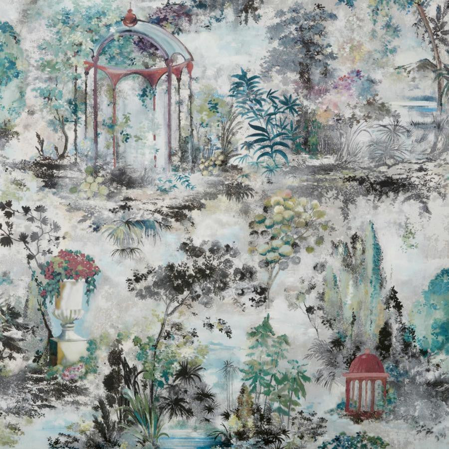 Pavilion (Wp) # 04 Fern by 1838 Wallcoverings Wallpaper Pavilion HALF DROP PASTE THE WALL UNITED KINGDOM 29.5" 27.5"X11YD - Fabric Carolina -