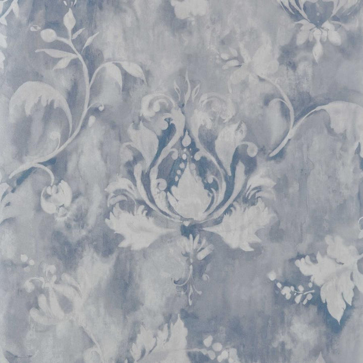 Ornamenta (Wp) # 01 Pewter by 1838 Wallcoverings Wallpaper Pavilion HALF DROP PASTE THE WALL UNITED KINGDOM 25" 20.5"X11YD - Fabric Carolina -